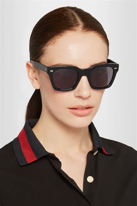 oversize square frame acetate sunglasses gucci|Gucci square sunglasses unisex.